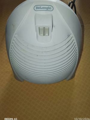 DeLonghi HVK1010 αερόθερμο 2000W σε λευκό και γκρι
