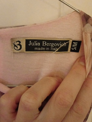 Γυναικείο φόρεμα Julia Bergovich καινούργιο με λουλούδια μαύρο και ροζ