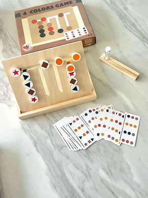 4 Colors Game Ξύλινο εκπαιδευτικό παιχνίδι λογικής από Egmont Toys καινούργιο