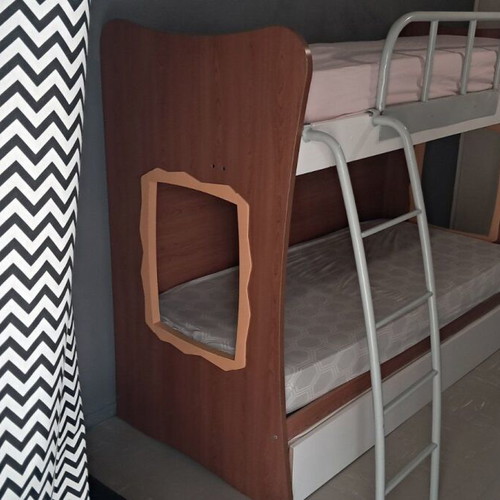 Children's bunk bed like new with storage and extra bed mechanism