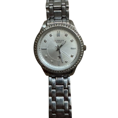 Curren Blanche wristwatch used, silver women's