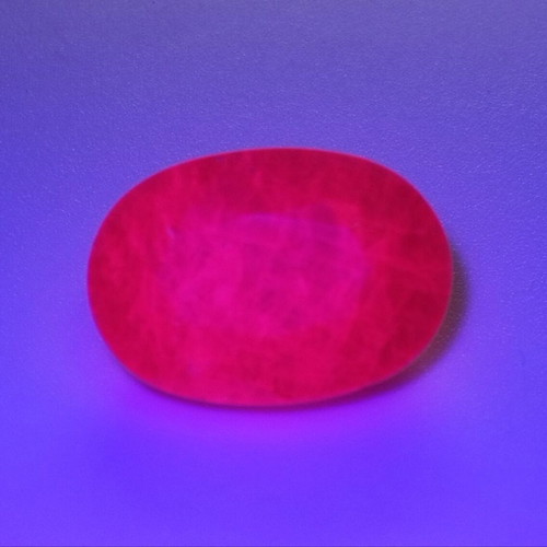 Ruby 10.54 carat hot pinkish red from Mozambique new