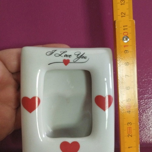 Vintage porcelain frame like new, ideal for gift