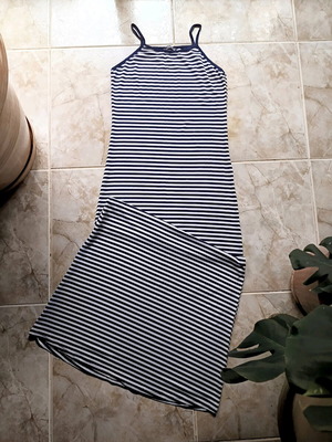 Ela summer dress like new, white and blue