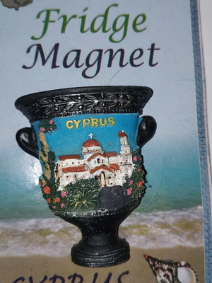 Fridge magnet gypsum handmade, 6cm×5.5cm