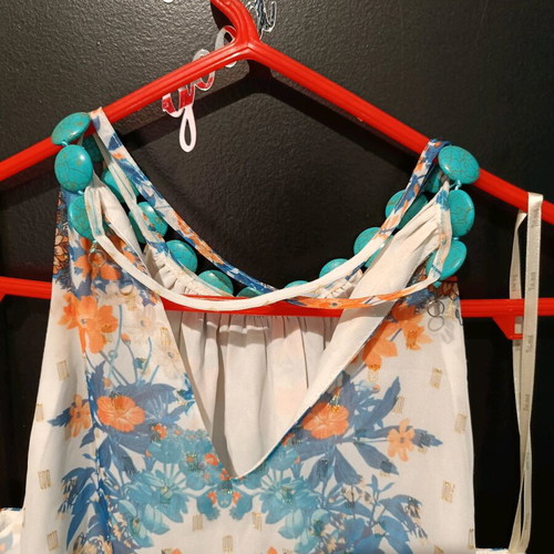 Toi&Moi summer dress like new, medium, decorative stones and back tie