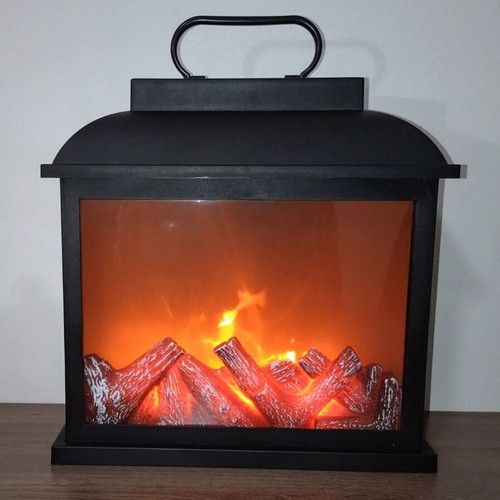 LED Lantern Fireplace decorative, like new