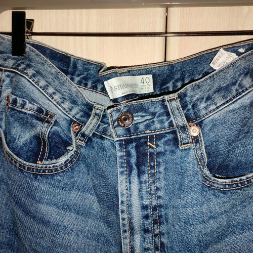 Jeans used ankle-length straight fit size 40