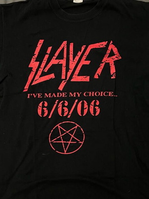 Slayer collectible heavy metal tshirt size large used