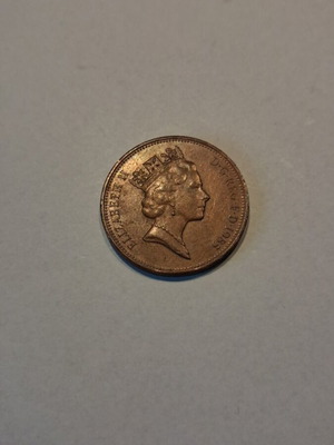 United Kingdom 2 Pence Coin 1983 used, Queen Elizabeth II