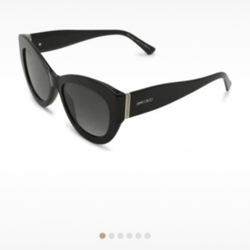 Jimmy Choo black cat-eye sunglasses like new with gold details