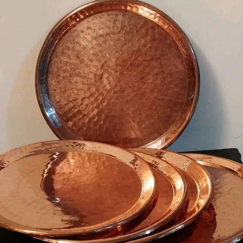 Brass coffee coasters new, pack of 5 pieces