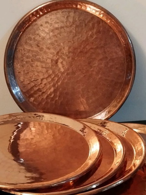Brass coffee coasters new, pack of 5 pieces