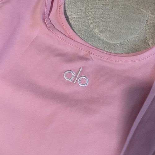 Alo women's sportswear set pink top and pants size M