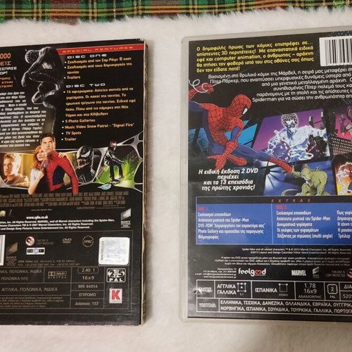 Spiderman Trilogy and Animated Series DVD like new, special edition