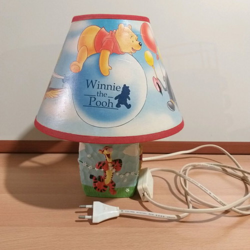 Table lamp Winnie the Pooh ceramic base like new children's