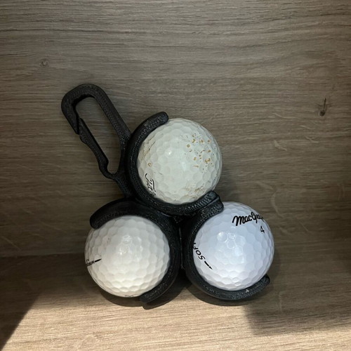Golf holder 3d printed, new, 3-ball capacity