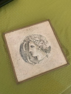 Νωπογραφία μεταχειρισμένη 70s 33x33cm