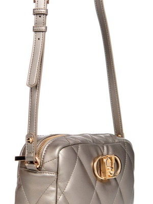 Liu-Jo Tihlini crossbody bag, metallic grey and gold