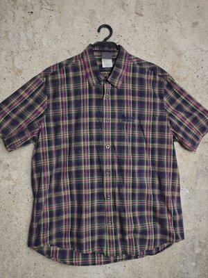 Jack Wolfskin men's short-sleeve plaid shirt, multicolor, size L