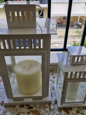 White lanterns like new, ideal for decoration