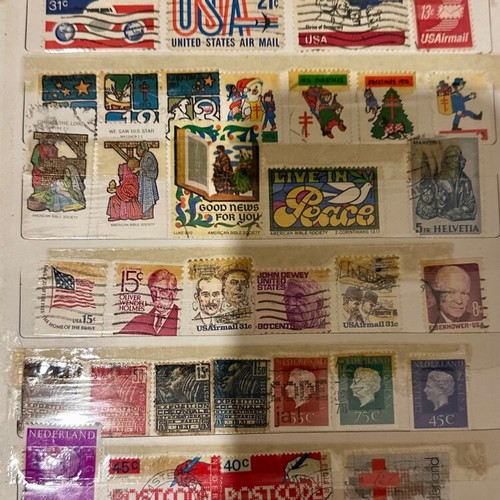 Stamp collection like new from 70s, 80s and 90s