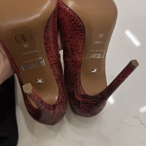 Just Cavalli red high heels new, size 38