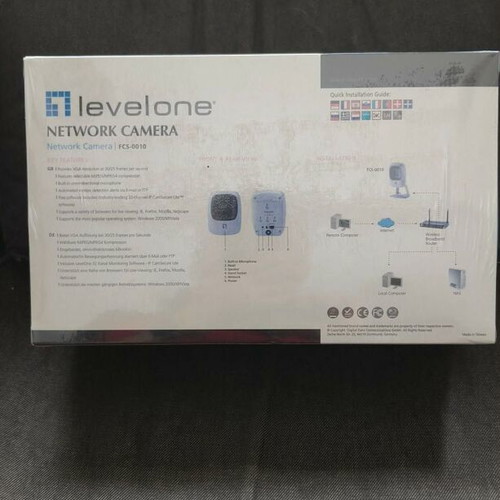 LevelOne FCS‑0010 network camera new