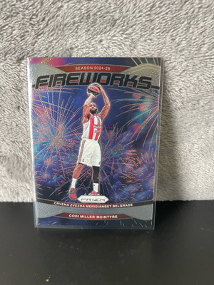2024-25 Prizm Euroleague Fireworks Codi Miller-McIntyre card like new #5