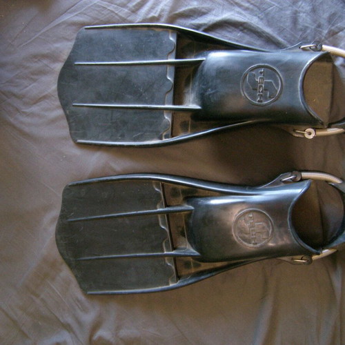 TecLine scuba diving fins like new, size Medium/Large