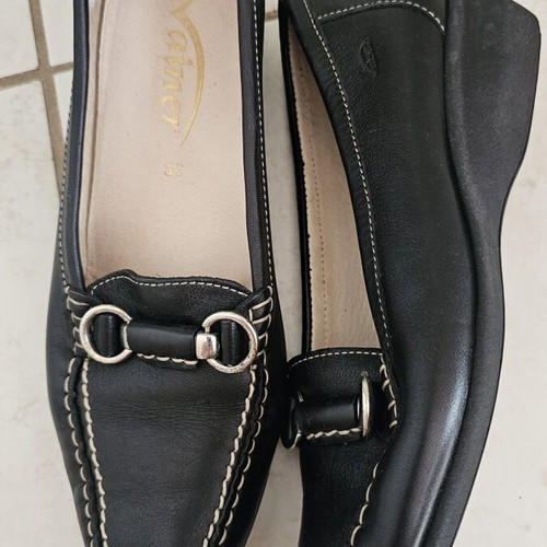 Vainer leather shoes like new, size 39, black