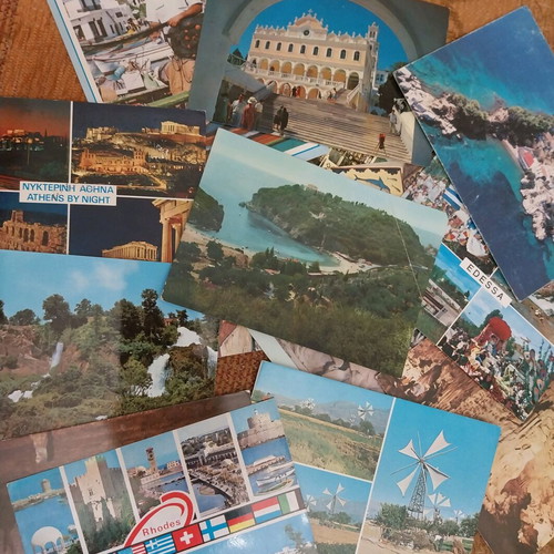 Greek postcards like new, lot of 170+ cards