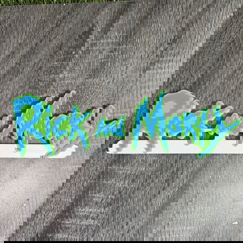 Rick and Morty διακοσμητικό logo 3D printed καινούργιο