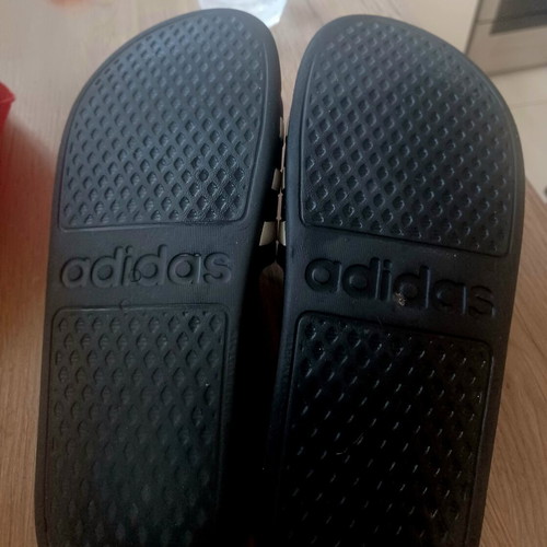 Adidas slippers like new unisex size 37-37.5 black and white