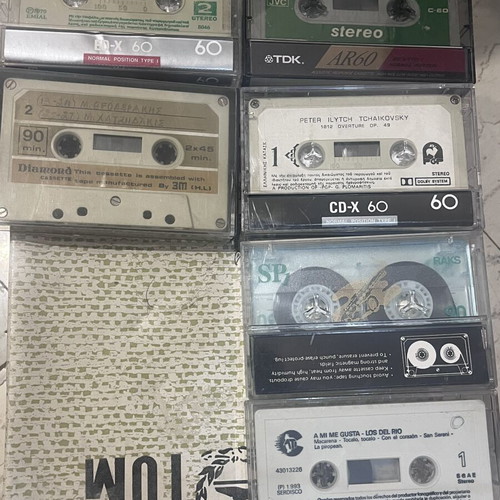 Vintage Audio Cassette Collection used, 40 pieces BASF Sony RAKS