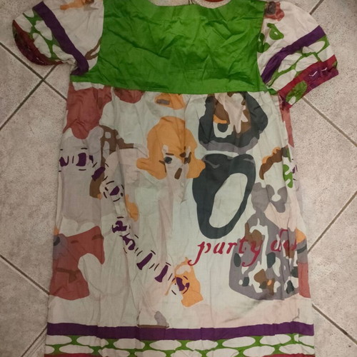 Boho style dress new with label, cotton, handmade embroidery