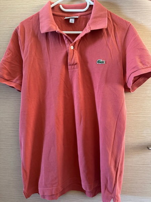Lacoste classic piqué polo shirt used, size M, short sleeve