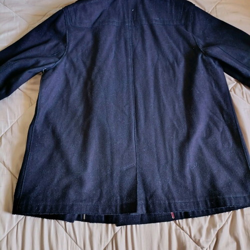 Burberry Brit Navy Blue Montgomery Duffle Coat, wool & cashmere
