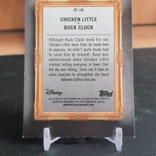 Topps Disney Neon Chicken Little & Buck Cluck sticker