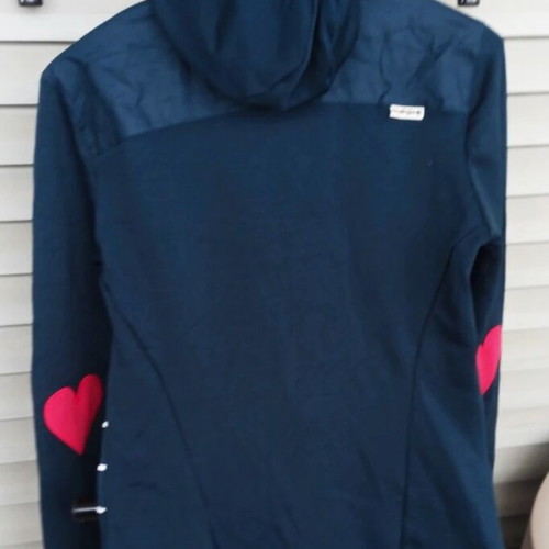 Maloja women's jacket large like new, blue and pink