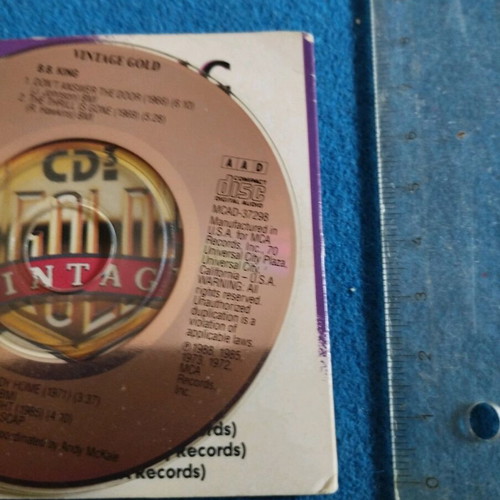 Bb King Vintage Gold 3" CD Mini EP used, blues