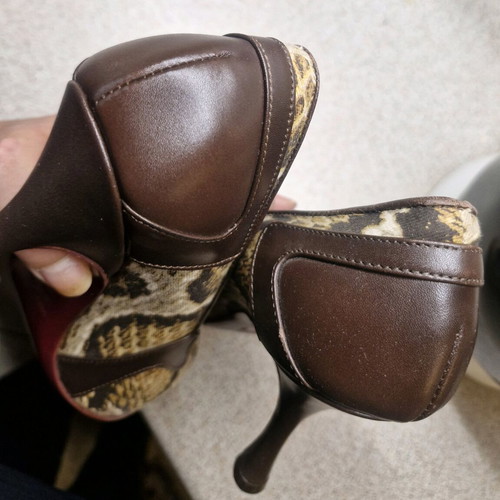 Just Cavalli leopard pumps leather and fabric new, size 36
