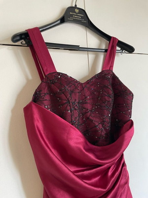 Stella Nterlou evening dress like new, deep burgundy
