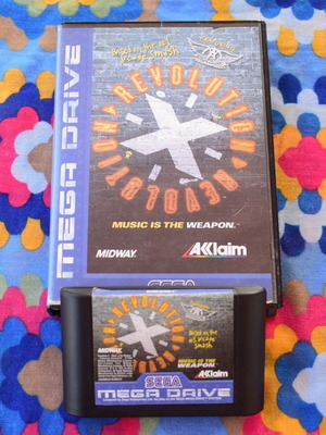 Revolution X Featuring Aerosmith Sega Mega Drive game used, action rail shooter