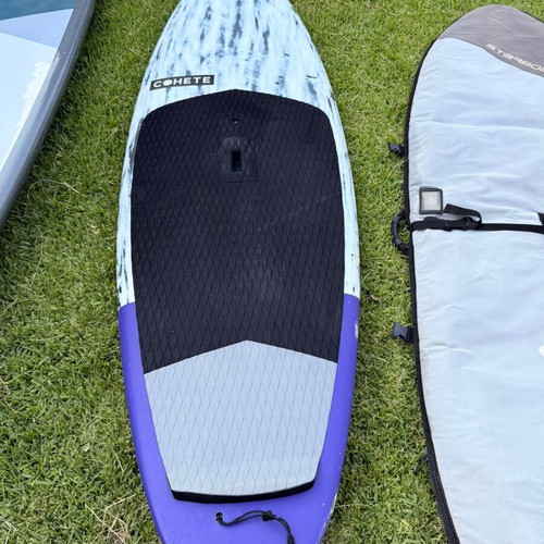Cohete Performer SUP board used, includes leash and carrying case