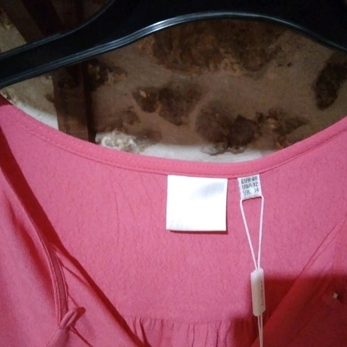 In Wear crepe blouse pink new, size L