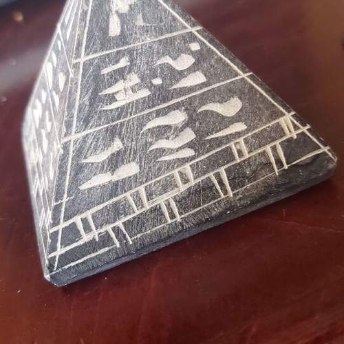Decorative pyramids from Egypt used, set of 2 stone pieces