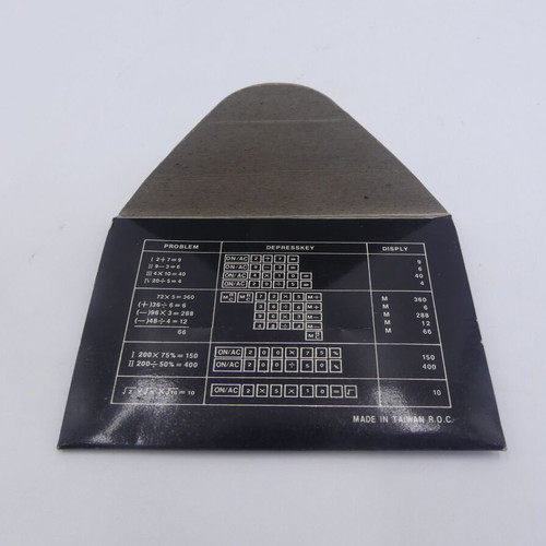 Vintage Slim Solar Calculator used, retro design