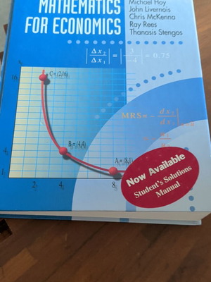 Mathematics for Economics book like new, Addison Wesley edition