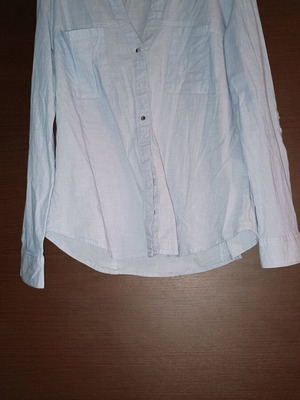 Πουκάμισο Stradivarius μεταχειρισμένο, baby blue, μέγεθος XL